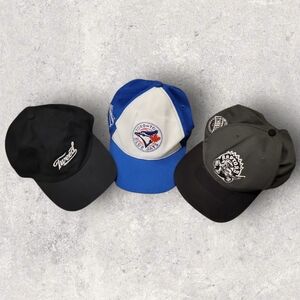 Lot of 3 well-worn Caps